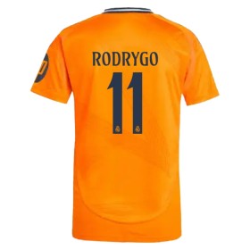 Jalkapallo Peliasut Real Madrid Rodrygo 11 Vieras Pelipaita 2024-25 Lyhythihainen